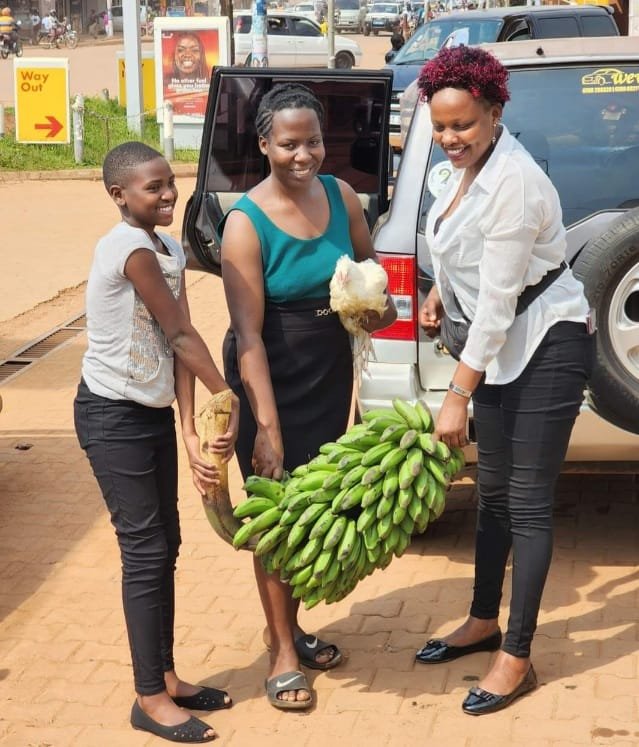 GOD PUTS FOOD ON THE TABLE FOR THIS MOTHER OF FOUR .