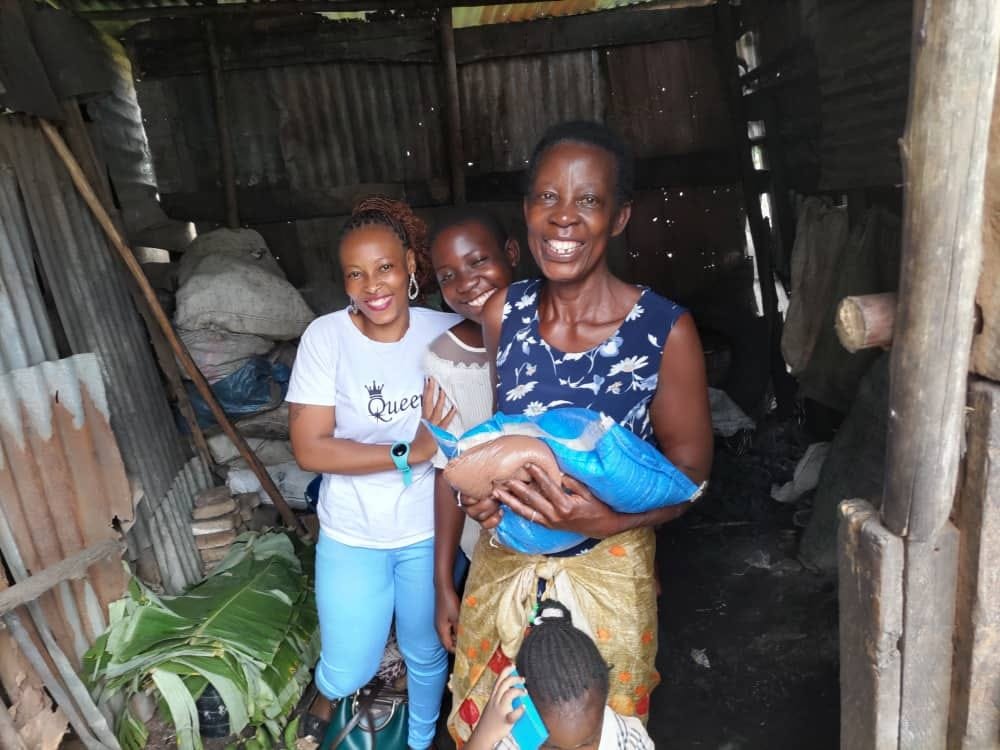 BLESSING HOMES WITH FOOD PROVISIONS.