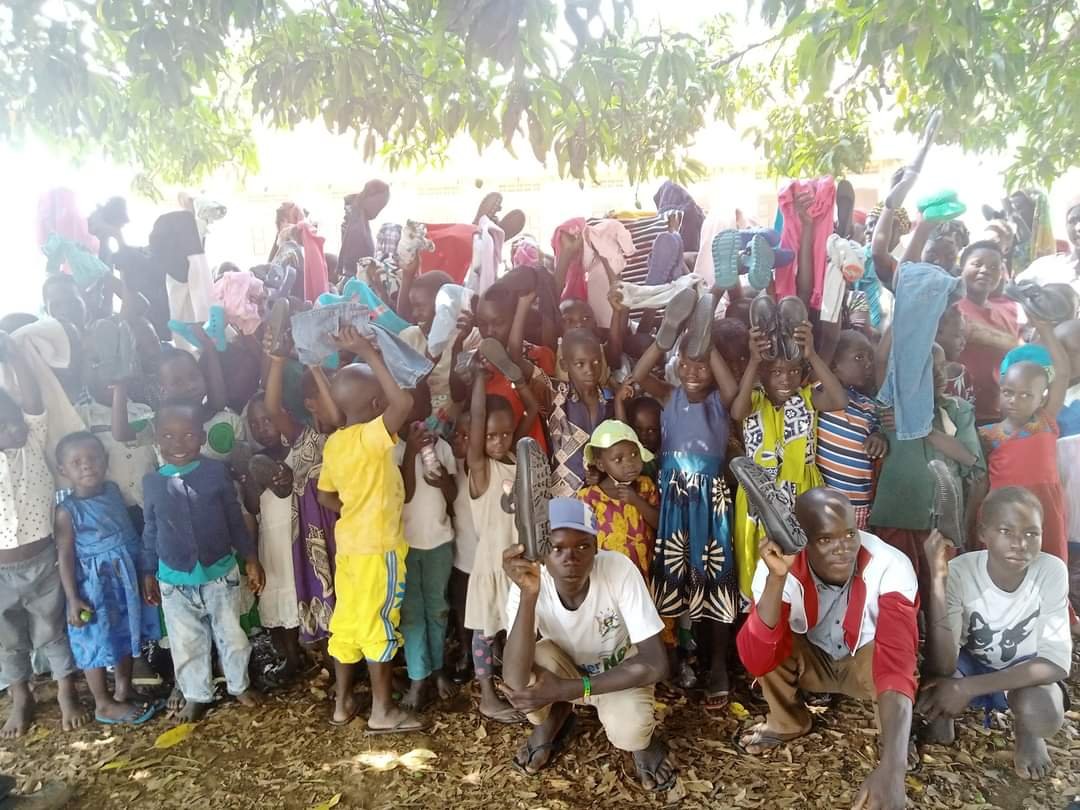 3RD COMMUNITY TO BE BLESSED WITH CLOTHES AND SHOES.