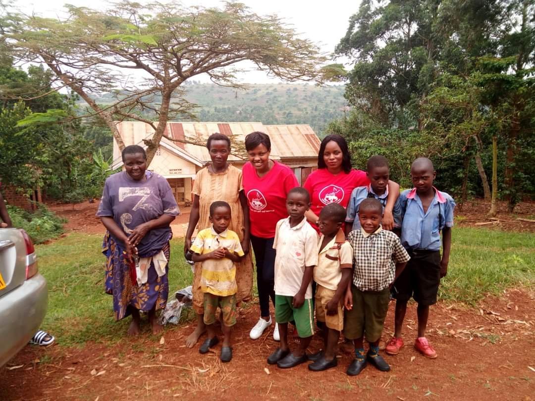 1ST GROUP TO BE GIVEN SHOES ALONG THE WAY.