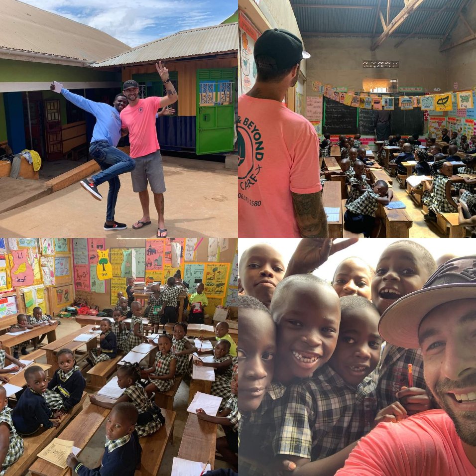 SPONSER VISITS PARTNER SCHOOL .