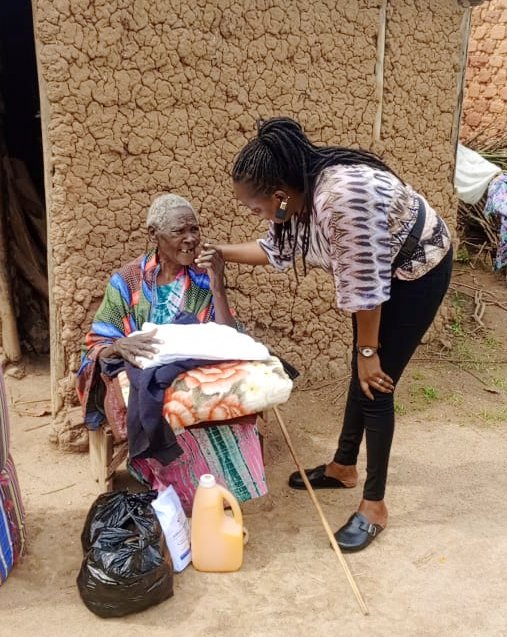BLESSING THE ELDERLY WITH FOOD AND SUPPORT.